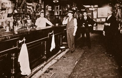 Steve Brodie in his bar, the New York City Tavern by American Photographer
